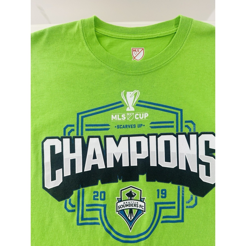 Men's  Sounders 2019 MLS Cup‎ Champions T-shirt size Medium